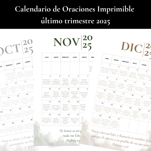 Calendario de oraciones