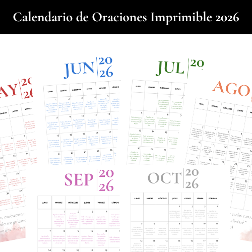Calendario de oraciones